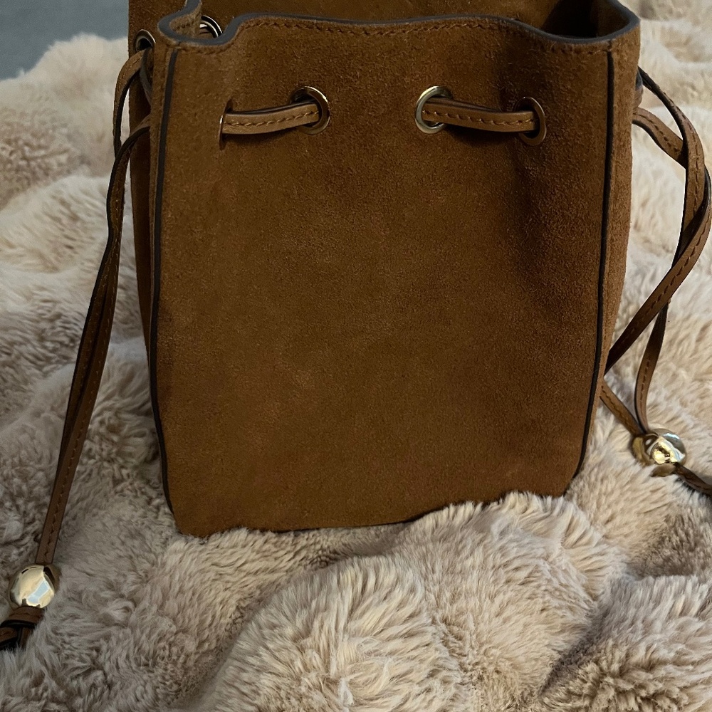 Brown Suede Leather Madewell crossbody bag